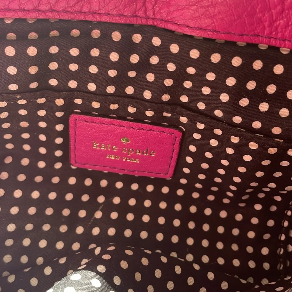 Kate Spade purse bag handbag Naomi Astor Court Red Plum pink gold vintage Y2K
